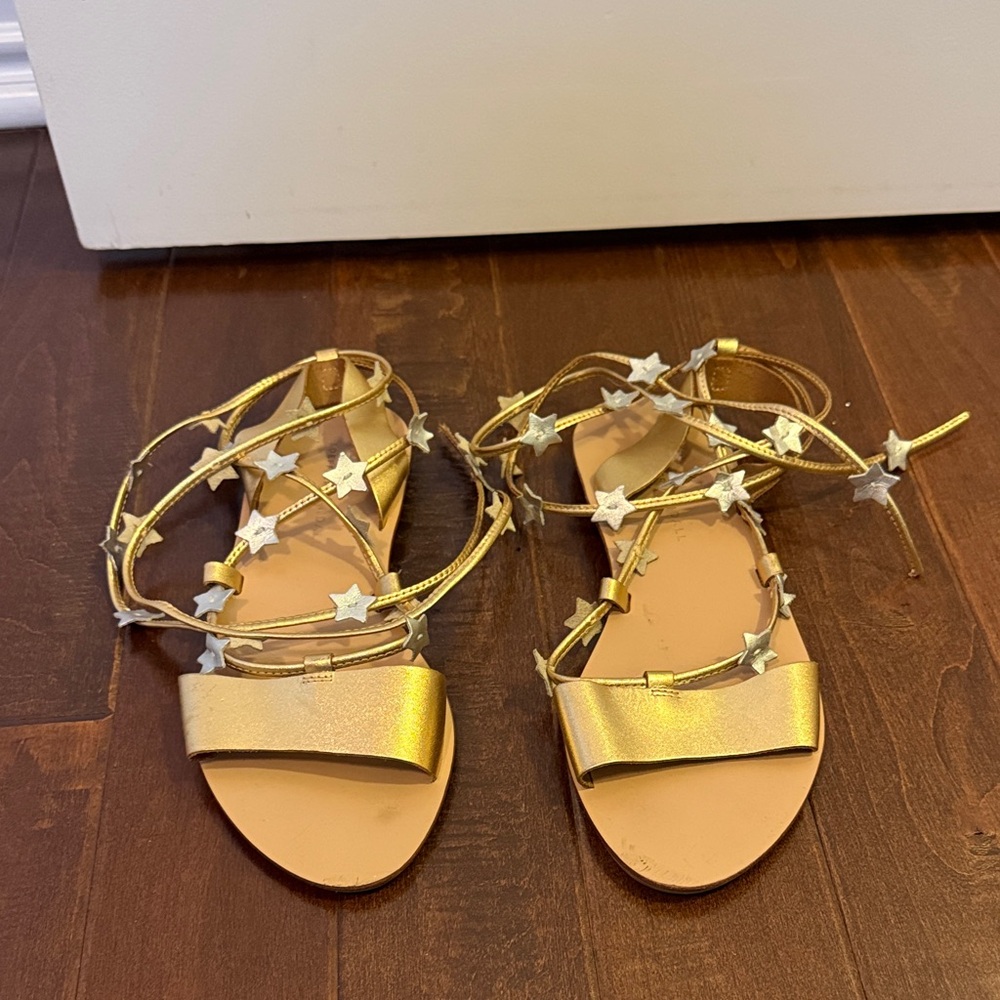Loeffler Randall Starla Leather Ankle Tie Sandals